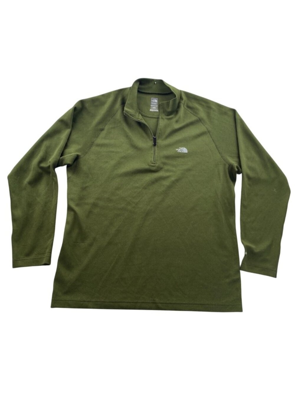 The North Face Mens Flight Series Shirt XL Green Quarter-Zip Pullover Casual